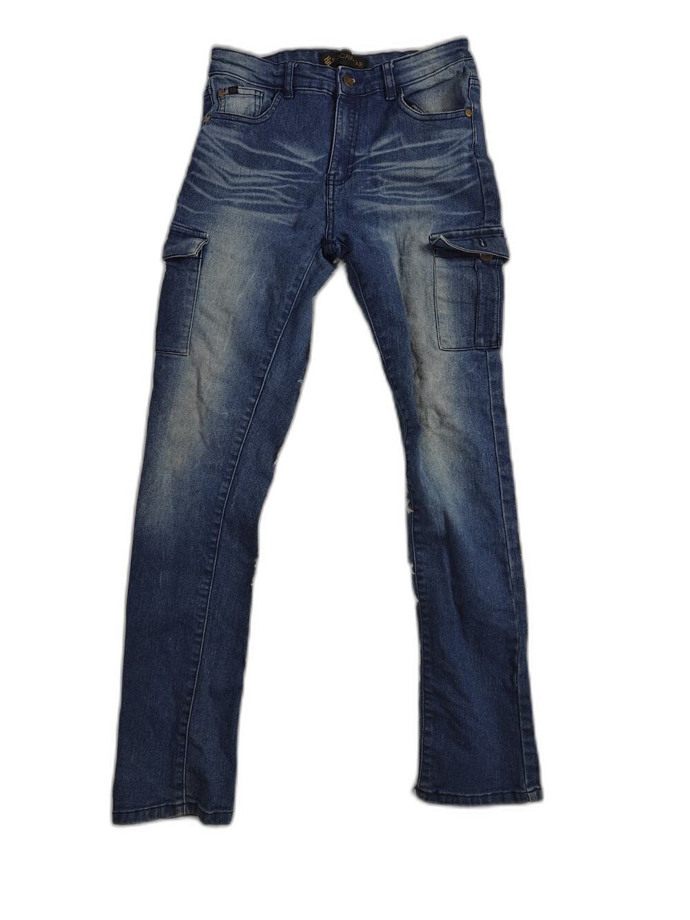 Mens Rocawear Cargo Jeans Blue Size 18
